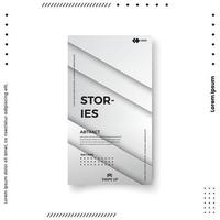 Trendy editable template for social networks stories. vector