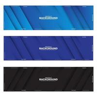 Abstract banner design web templates, horizontal header web banner. vector