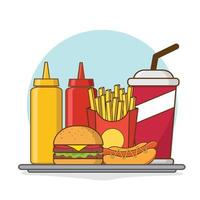 fast food design illustration vector