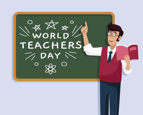 world teacher day  design template