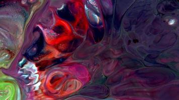 abstrakt färgglada bläck spridning video