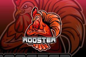 rooster mascot logo vector