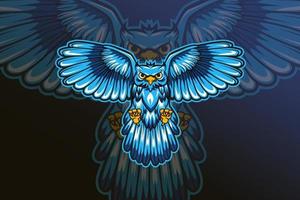 owl squad e sport logo vector