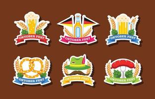 Oktoberfest Traditional Festival Sticker vector