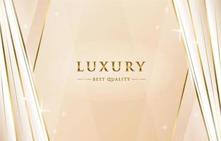 Golden Luxury Beige Background vector