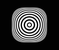 Concentric circle elements. Element for graphic vector
