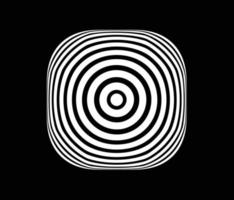 Concentric circle elements. Element for graphic vector