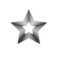 logo estrella. icono de línea de estrella, signo, símbolo, diseño plano, botón, web vector