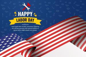 usa labor day celebration  design template vector