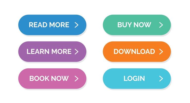 web button icon set collection