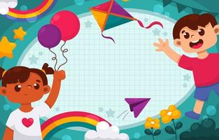 Colorful Children Day Background vector