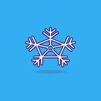 icono de nieve o logotipo símbolo de signo aislado ilustración vectorial vector