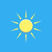 icono de sol o logotipo aislado vector