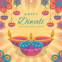 Happy Diwali Festival of Lights Concept