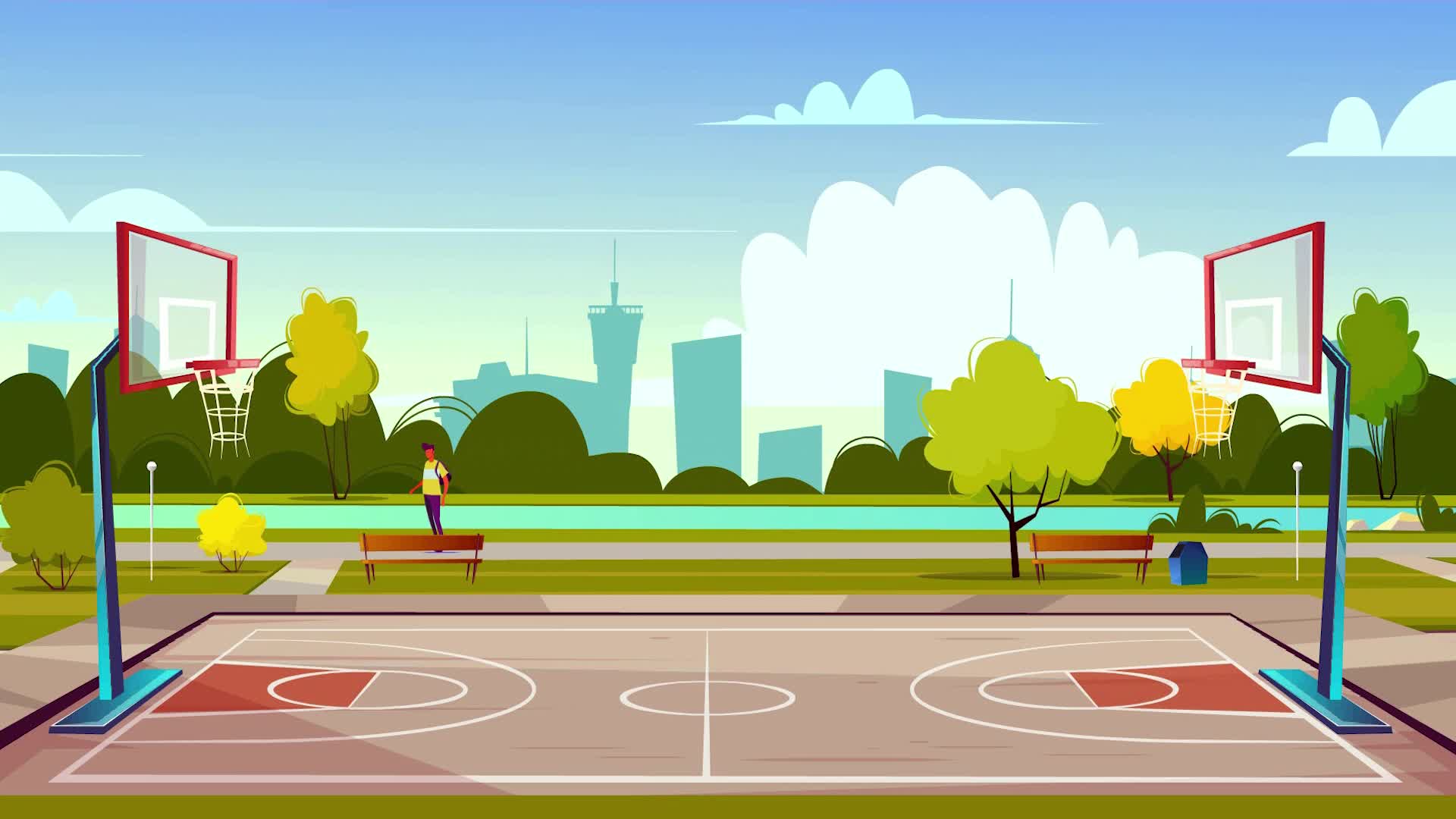 Cartoon Basketball Court Images – Browse 3,563 Stock Photos, Vectors