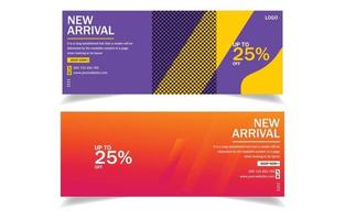 New collection web cover template design. vector