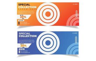 Creative web cover template. vector