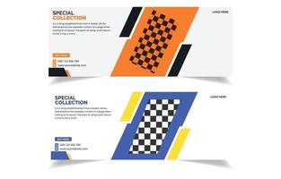 Creative web cover template. vector