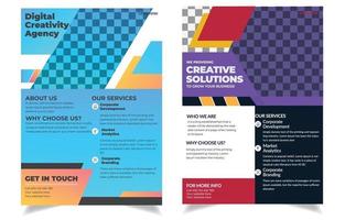 Modern creative corporate flyer design. vector