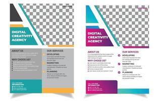 Corporate flyer, poster, brochure template. vector