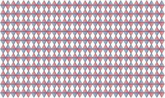 Seamless pattern combining four blue and orange triangle strokes vector