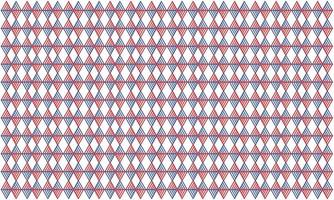 Seamless pattern combining four blue and orange triangle strokes vector