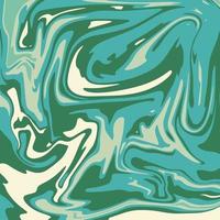 Abstract melting colorful green liquid background. fluid backdrop. vector