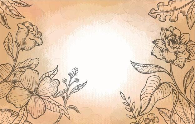 Floral Abstract Luxury Background