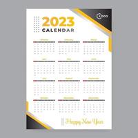 Plantilla de calendario 2023 vector