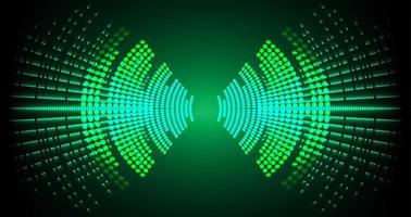 Sound waves oscillating dark light vector