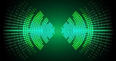 Sound waves oscillating dark light vector