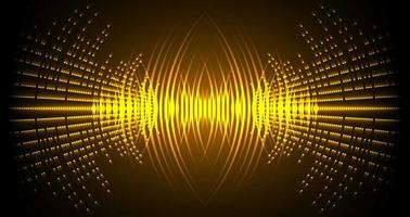 Sound waves oscillating dark light vector