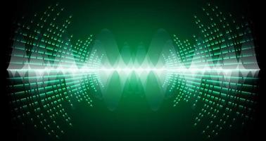 Sound waves oscillating dark light vector