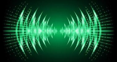 Sound waves oscillating dark light vector