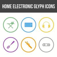 Unique Home electronics Vector Icon Set