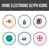 Unique Home electronics Vector Icon Set