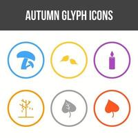 Unique Autumn Vector Icon Set