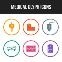 Pack de iconos médicos para uso personal y comercial. vector