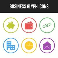Unique Business vector icon set for commercial use