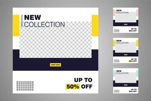 Suitable for social media posts templates and web or internet ads. vector