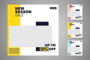 Suitable for social media posts templates and web or internet ads. vector