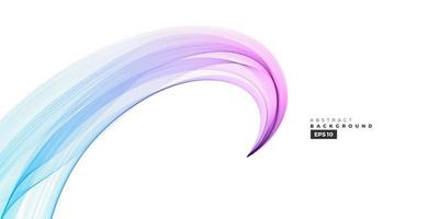 Abstract blue and purple line wave vector background.