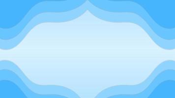 Blue pastel papercut abstract background with gradient vector