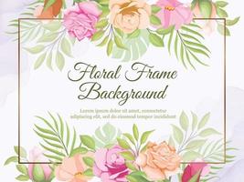 wedding banner background floral vector template