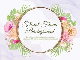 wedding banner background floral vector template