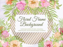 wedding banner background floral vector template
