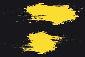 Fondo abstracto grunge pintado amarillo vector