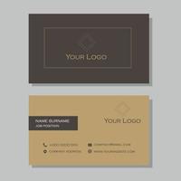 Business card in brown tones vector