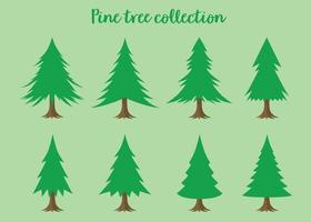 colección de pino vector