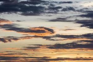 Golden Twilight dawn sky before sunset, Sky background, Nature concept photo